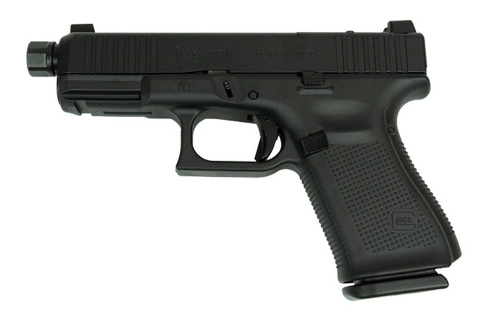 Glock V-Series Model 19 Black Cerakote Handgun 9mm Luger 15rd Magazines (3) view 4