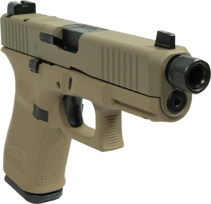 Glock V-Series Model 19 FDE Cerakote Handgun 9mm Luger 15rd Magazines (3) 4