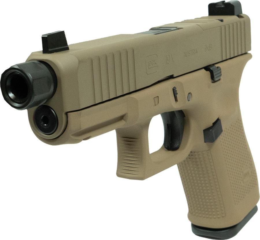 Glock V-Series Model 19 FDE Cerakote Handgun 9mm Luger 15rd Magazines (3) 4 view 2