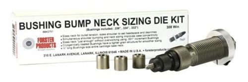 Forster Products Bushing Bump Neck Sizing Die Kit with 3 300 Win Mag