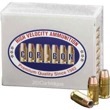 Corbon Self-Defense JHP Handgun Ammunition .380 ACP 90 gr 1050 fps 20/ct view 2