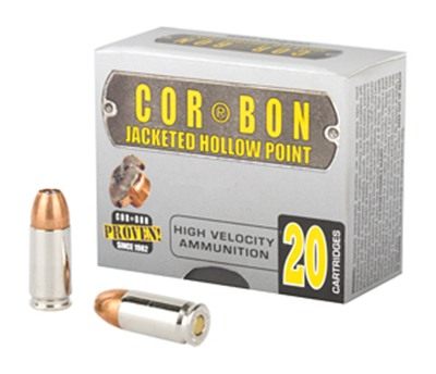 Corbon Ammo Self-Defense JHP Handgun Ammunition 9mm Luger +p 125 gr 1250 fp view 3