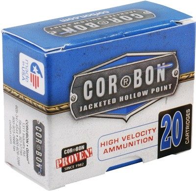 Corbon Ammo 45 ACP+P 185GR JHP 20RD 25BX/CS
