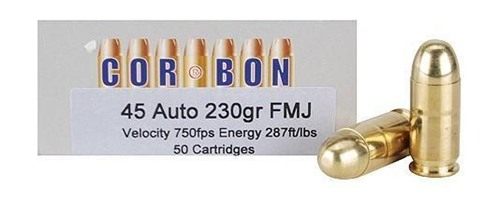 Corbon Ammo Self-Defense JHP Handgun Ammunition .45 ACP (+P) 230 gr 950 fps