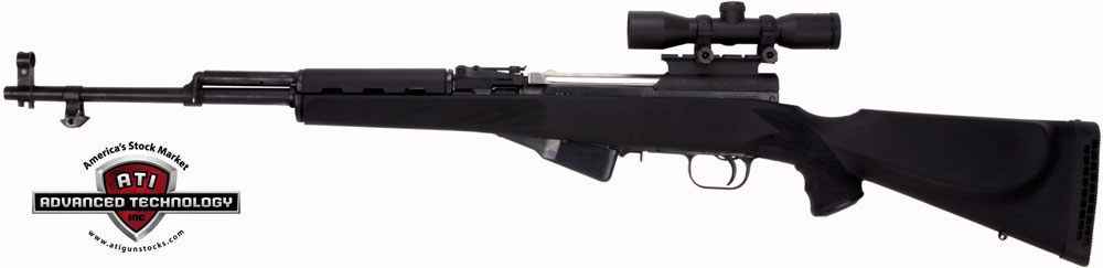 ATI Outdoors ADV Tech Stock FOR SKS Rifle Monte Carlo Black Synthetic