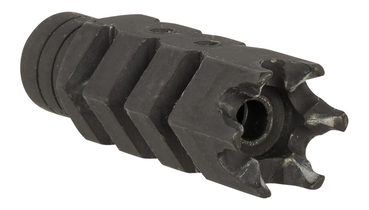 ATI Outdoors A5102251 Shark Muzzle Brake Black Oxide Steel with 1/2in-28 tp