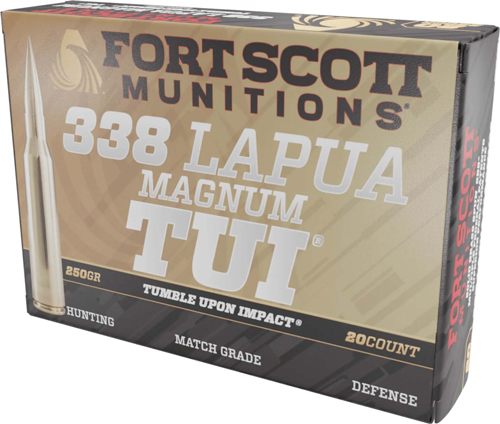 Fort Scott Munitions 338250SBV1 Tumble Upon Impact (TUI) Rifle 338 LapuaMag view 2