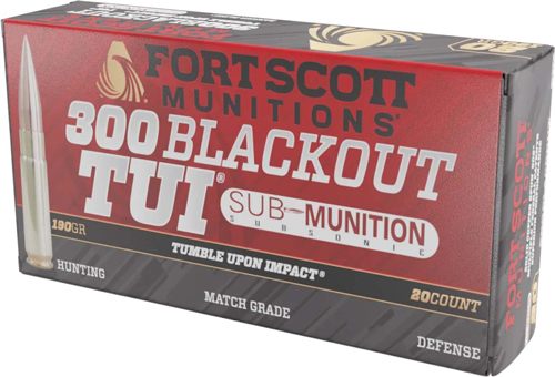 Fort Scott Munitions 300190SCVSS Tumble Upon Impact (TUI) Rifle 300 Blackou view 2