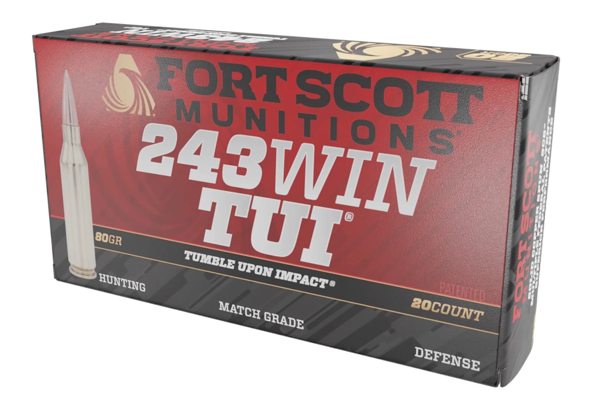 Fort Scott Munitions 243080SCV Tumble Upon Impact (TUI) Rifle 243 Win 80gr