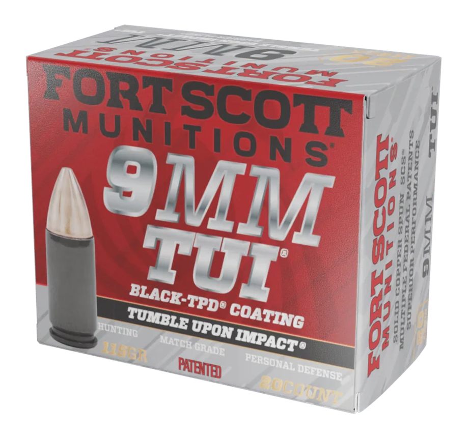 Fort Scott Munitions 9MM115SCVTPD Tumble Upon Impact (TUI) 9mmLuger 115gr S
