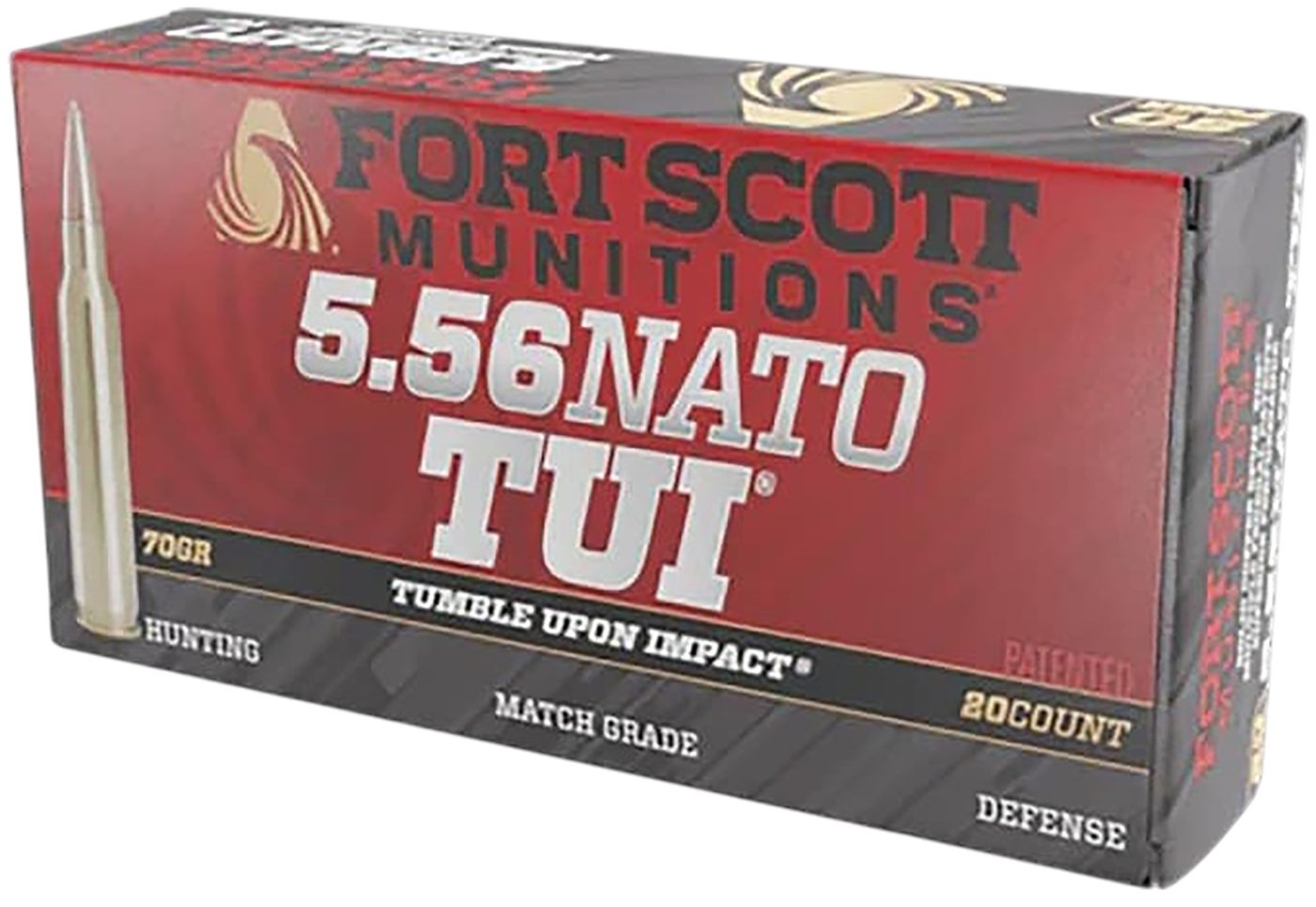 Fort Scott Munitions 556-070-SCV2 Tumble Upon Impact (TUI) 5.56mm 70gr Soli