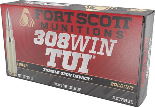 Fort Scott Munitions 308150SCV2 Tumble Upon Impact (TUI) Rifle 308 Win 150g view 2