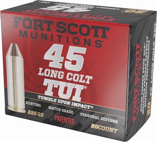 Fort Scott Munitions 45LC225SCV Tumble Upon Impact (TUI) 45 LongColt 225gr view 2