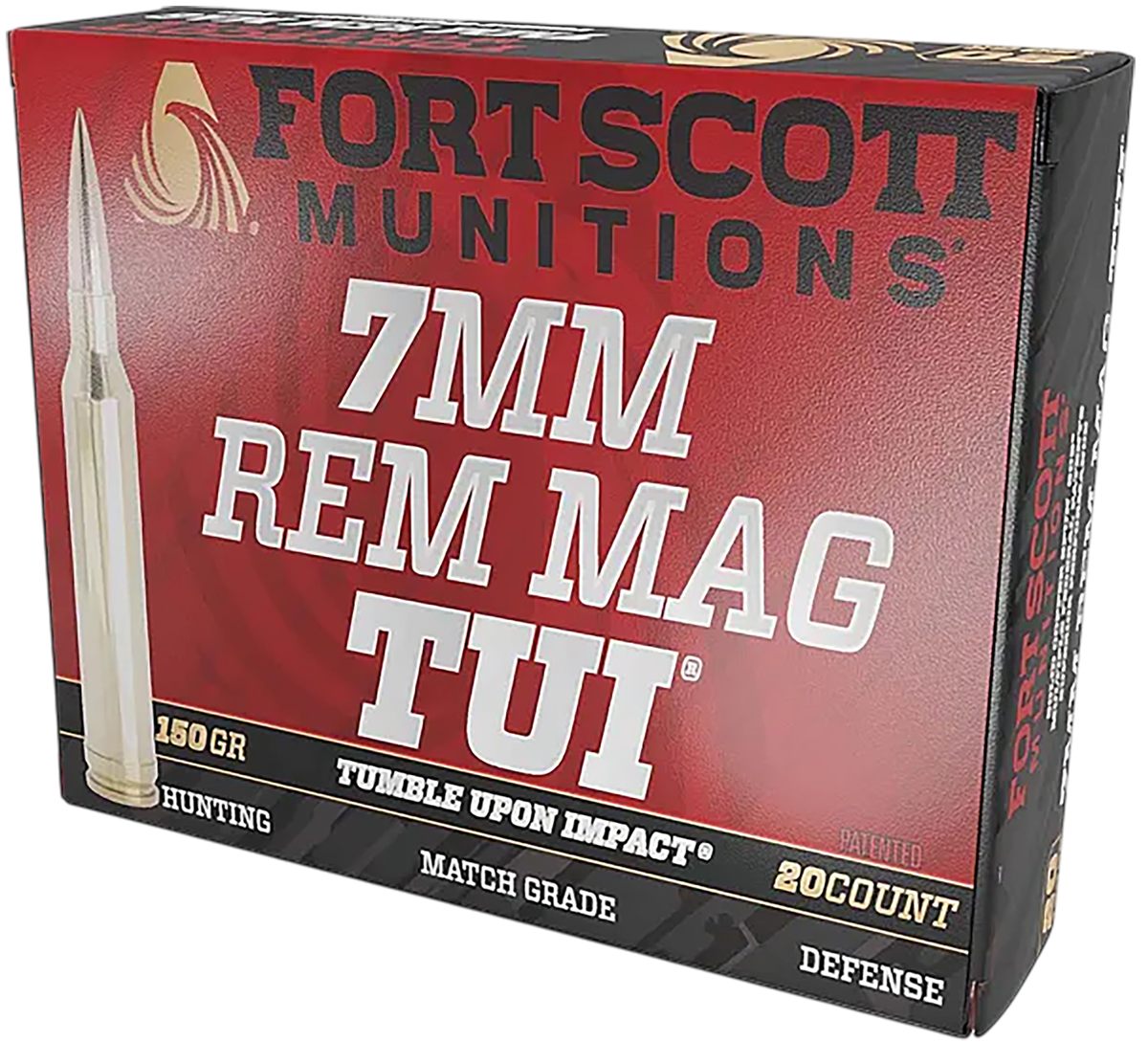 Fort Scott Munitions 7MMMAG-150-SCV2 Tumble Upon Impact (TUI) 150gr Solid C