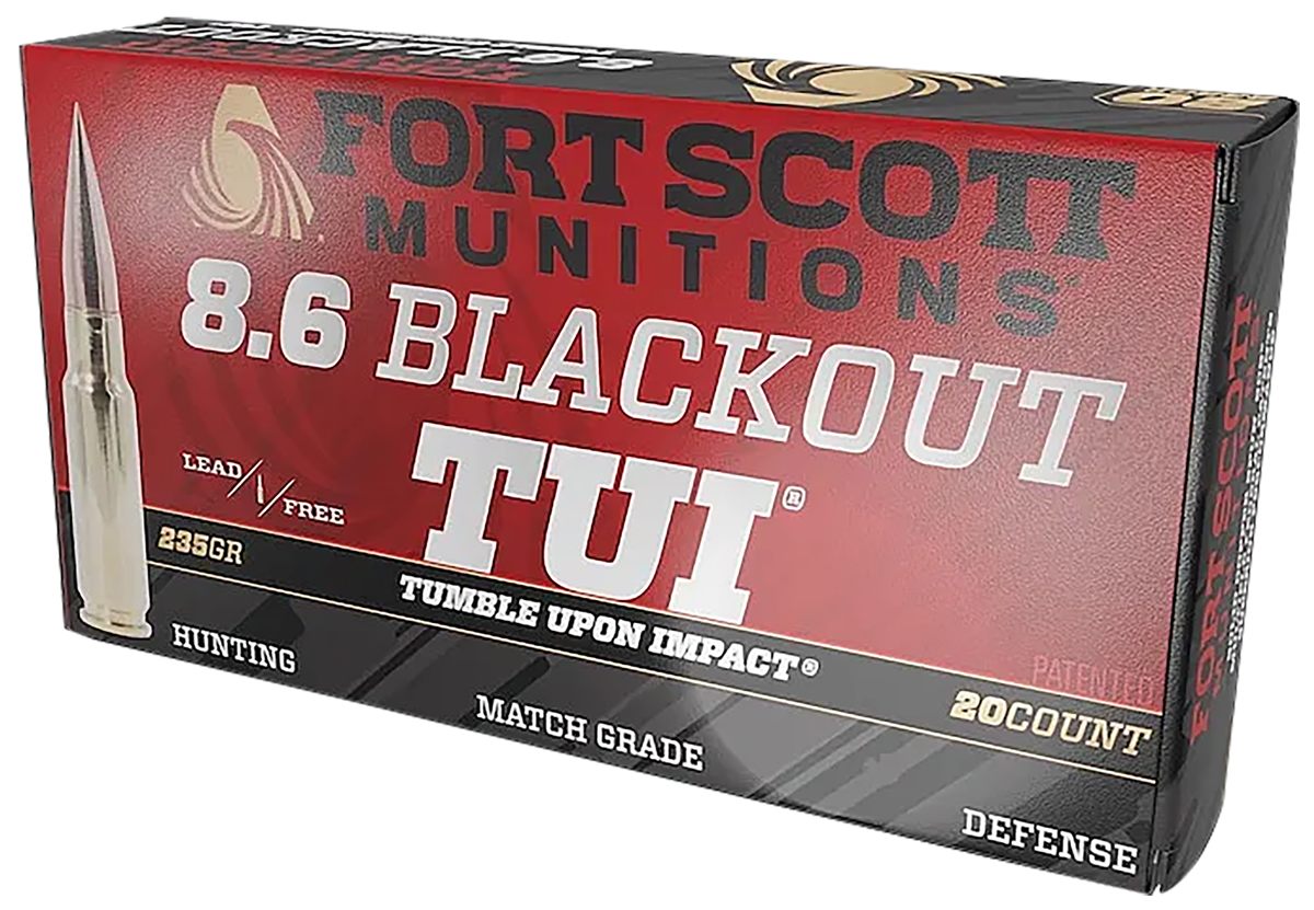 Fort Scott Munitions 86BLK235SCV1 Tumble Upon Impact (TUI) 8.6 Blackout 235