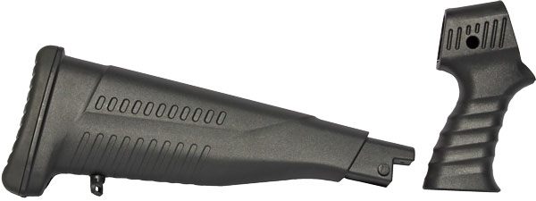 Iver Johnson Stock 2-PC Pistol Grip Pump Auto 12 20GA Black view 2