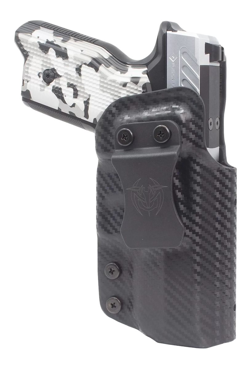 Fusion Firearms Qufusxfrh XF Pro Holster IWB/OWB Black Boltaron, Belt Clip