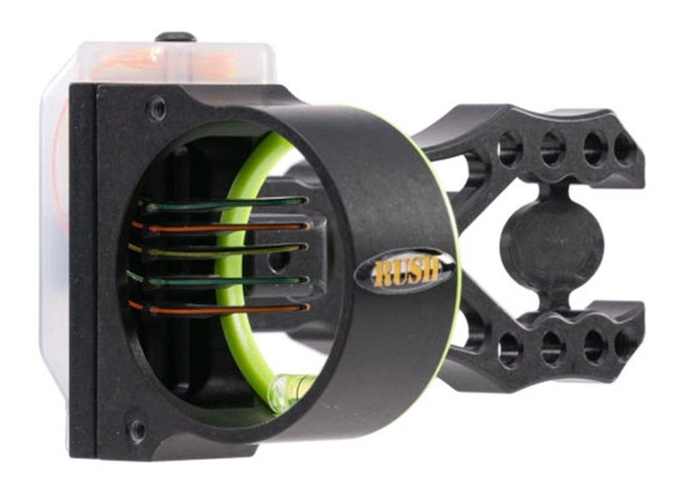 Pure Archery Group Black Gold Flash Point Rush 5 Pin Scope .019 RH view 4
