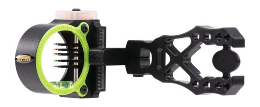 Pure Archery Group Black Gold Flash Point Rush 5 Pin Scope .019 RH view 8