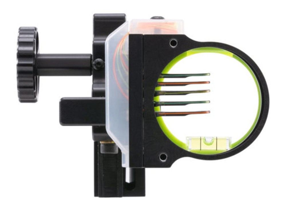 Pure Archery Group Black Gold Ascent Verdict 4in Dovetail 5 Pin HD Head Sco
