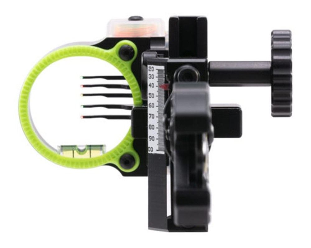 Pure Archery Group Black Gold Ascent Verdict 4in Dovetail 5 Pin HD Head Sco view 2