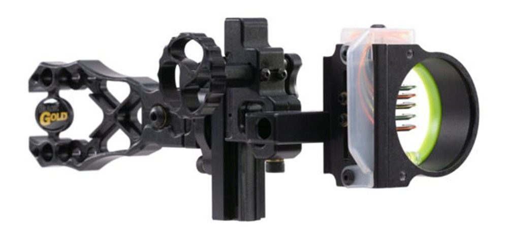 Pure Archery Group Black Gold Ascent Verdict 4in Dovetail 5 Pin HD Head Sco view 6