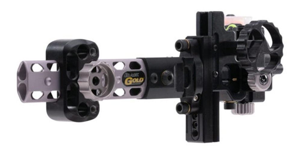Pure Archery Group Black Gold Pro Dual Track 2 Pin Vertical 4in Dovetail Sc view 5