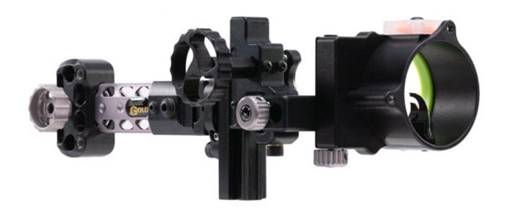 Pure Archery Group Black Gold Pro Dual Track 2 Pin Vertical 4in Dovetail Sc view 6