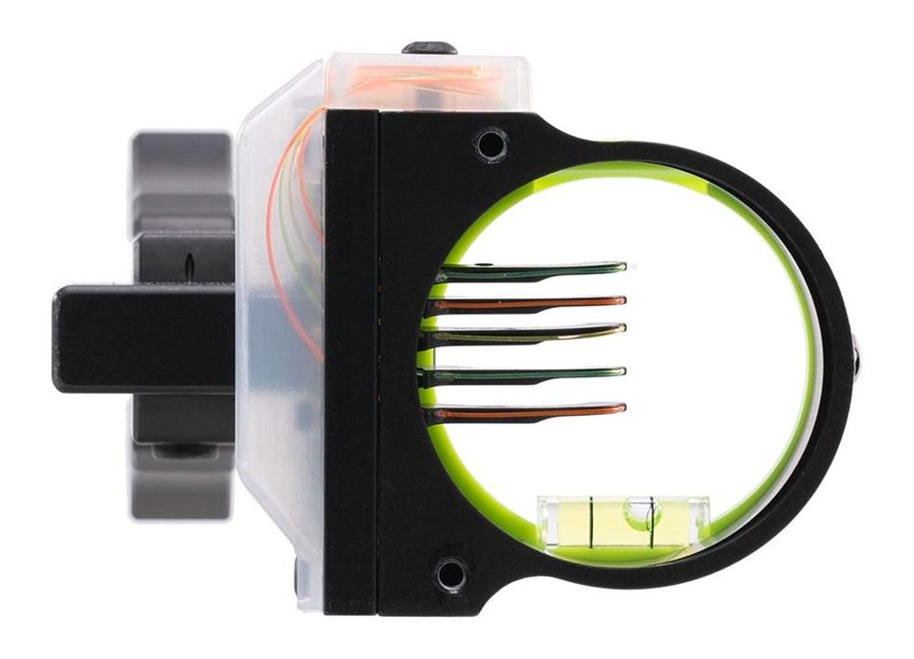 Pure Archery Group Black Gold Rush Sight 5 .019 Pins 4in Dovetail with 3rd view 2