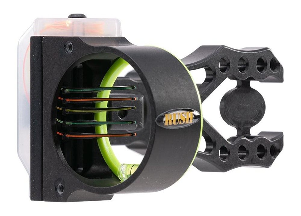 Pure Archery Group Black Gold Rush Sight 5 .019 Pins 4in Dovetail Micro RH view 3