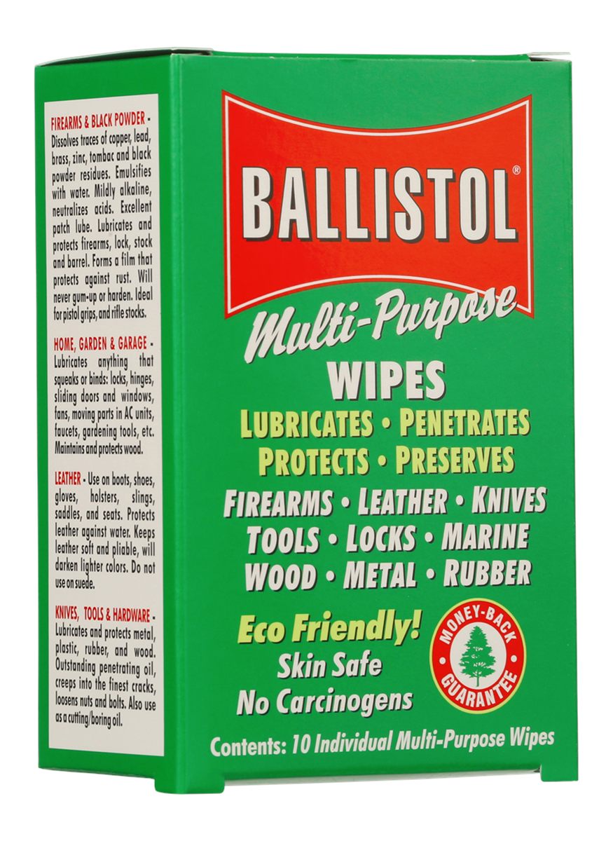 Ballistol Usa Wipes 10 Multi Purpose Oil