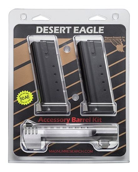 DESERT EAGLE 50AE 6" SS BARREL W/TWO MAGS & MUZZLE BRAKE
