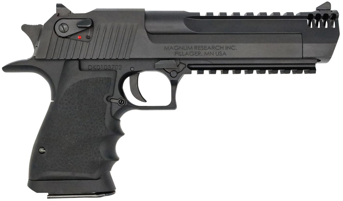 Magnum Research Rsrch DE 429 Mark XIX 6inBLK Alum FRM BLK SLD view 3
