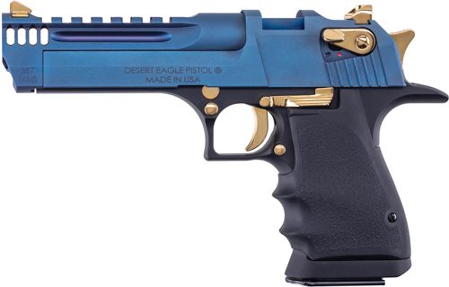 Desert Eagle Mgnm Rsrch LT Weight DE357 Pstl Carbo Blue/Gold Apptmnts 5in B view 4