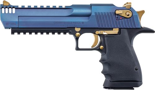 Desert Eagle Mgnm Rsrch LT Weight DE357 Pstl Carbo Blue/Gold Apptmnts 6in B view 3