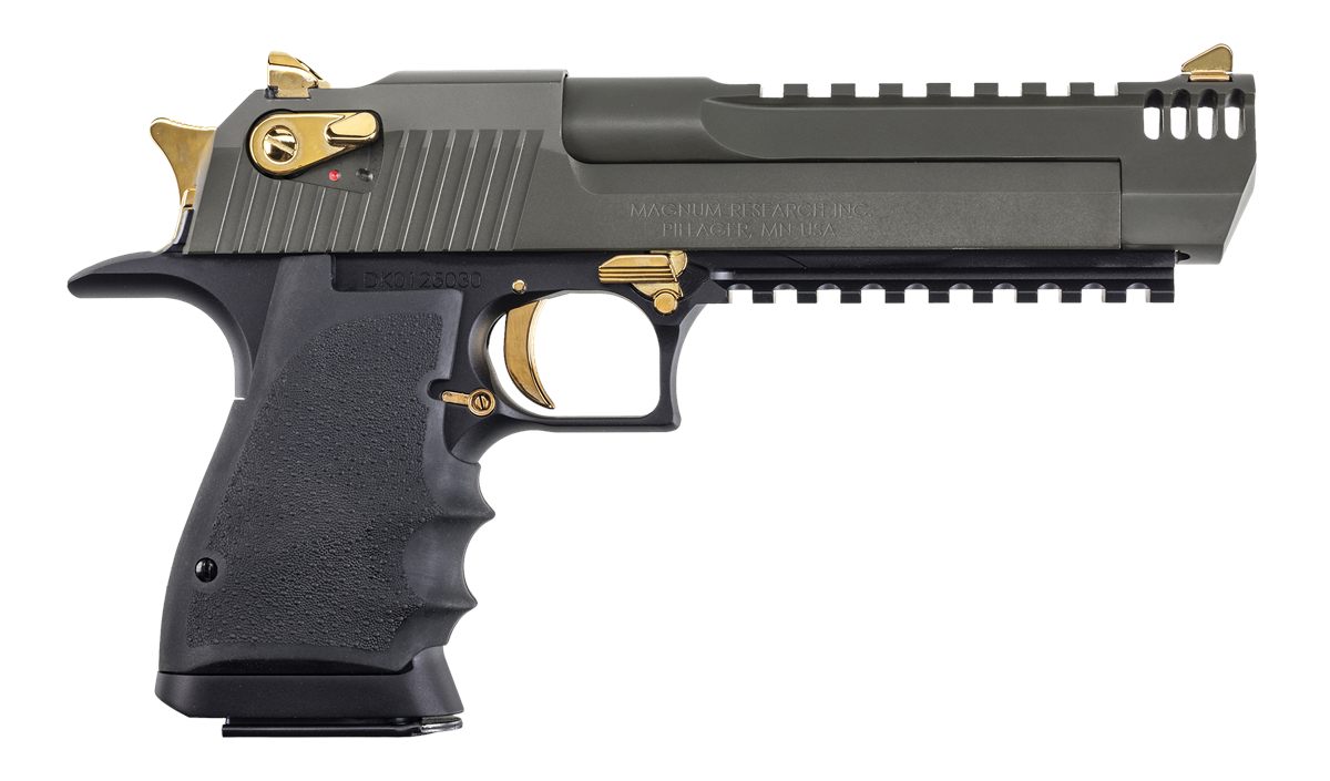 Desert Eagle Mgnm Rsrch LT Weight DE44 Pstl Green/Gold Apptmnts 6in Barrel view 2