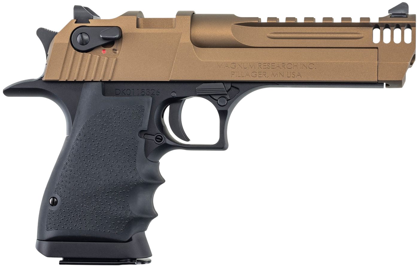 Desert Eagle Mgnm Rsrch LT Weight DE50 Pstl Burnt BRZ/BLK Apptmnts 5in Barr view 3