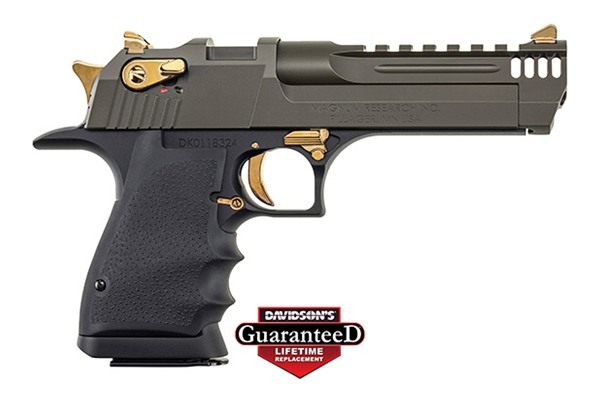 Desert Eagle Mgnm Rsrch LT Weight DE50 Pstl Green/Gold Apptmnts 5in Barrel view 3
