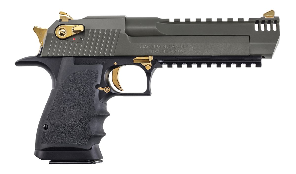 Desert Eagle Mgnm Rsrch LT Weight DE50 Pstl Green/Gold Apptmnts 6in Barrel view 2
