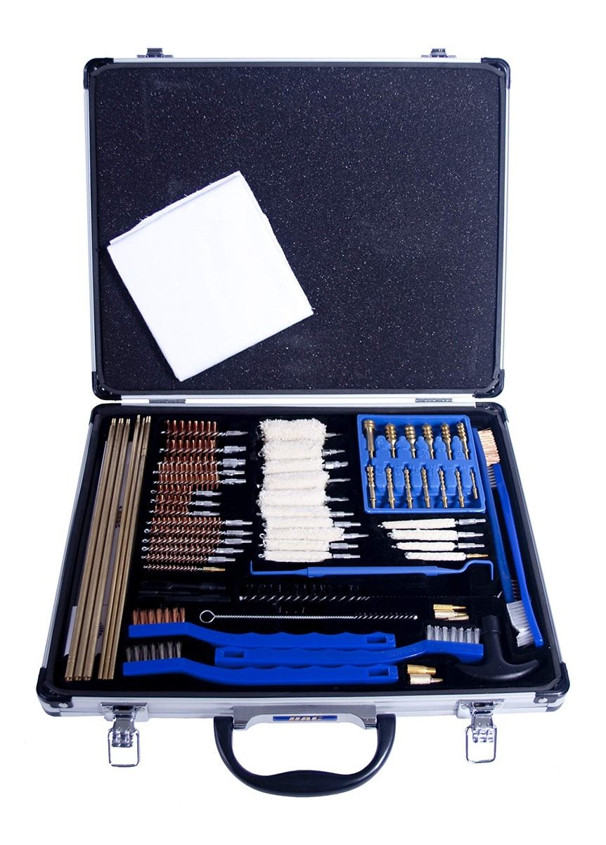 Gunmaster 63pc Deluxe Universal Select Cleaning Kit in Aluminum Case