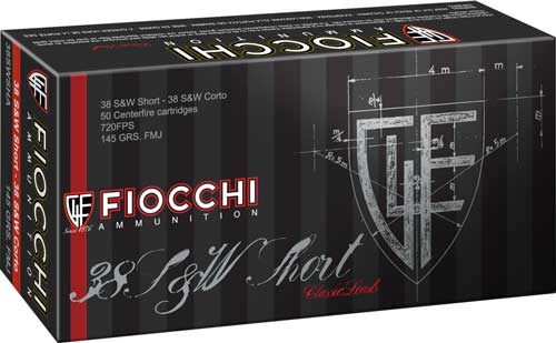 Fiocchi Ammunition 38SWSHA Heritage WShort 145gr Full Metal Jacket 50 Per B view 2