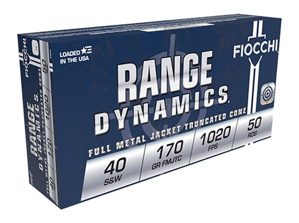 Fiocchi Ammunition 40SWA Range Dynamics W 170gr Full Metal Jacket Truncated view 3