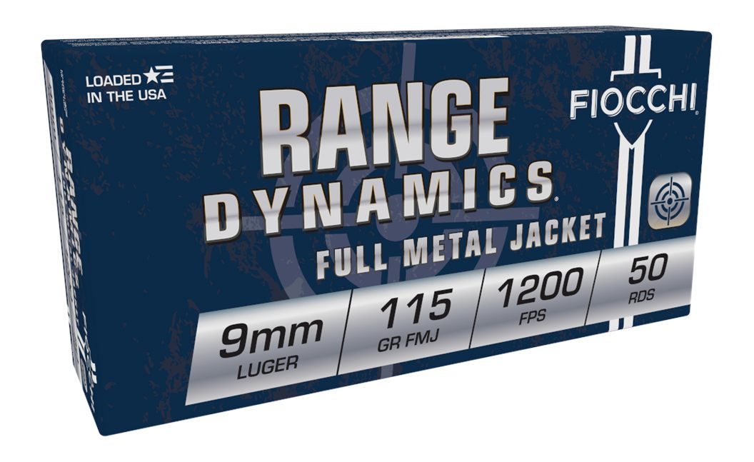 Fiocchi Ammunition 9AP Range Dynamics 9mmLuger 115gr Full Metal Jacket 50 P view 2