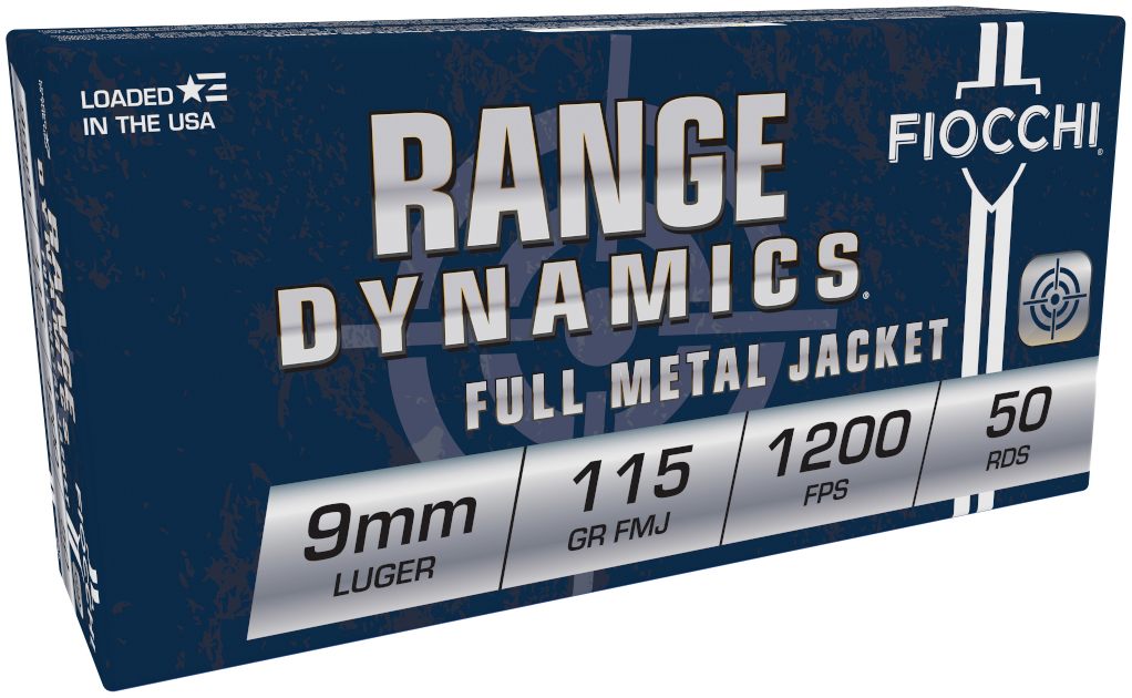 Fiocchi Ammunition 9AP Range Dynamics 9mmLuger 115gr Full Metal Jacket 50 P view 3