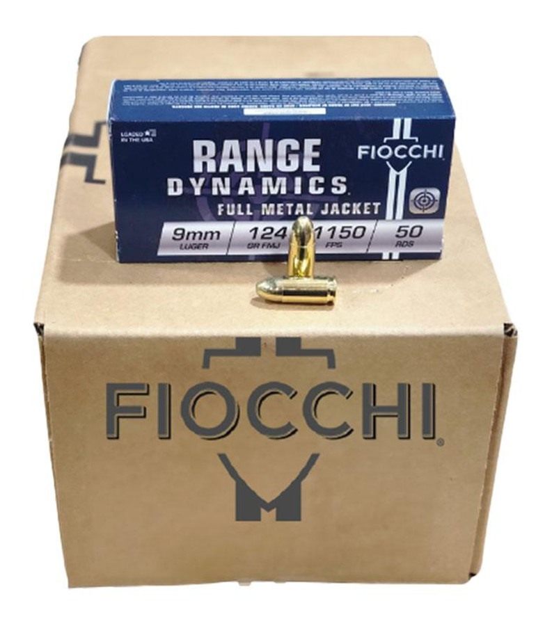 Fiocchi Ammunition 9AP Range Dynamics 9mmLuger 115gr Full Metal Jacket 50 P view 5