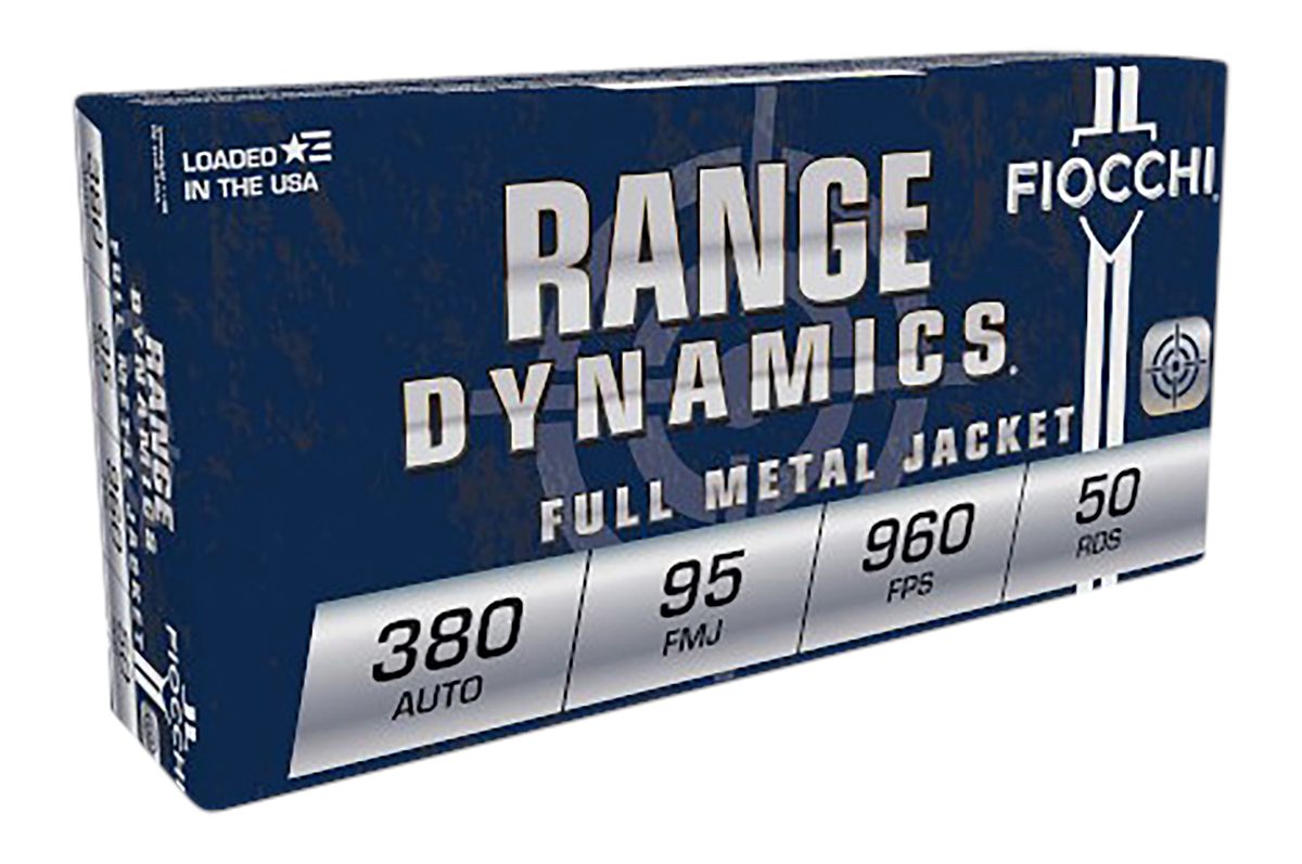 Fiocchi Ammo Pistol Shooting Dynamics Handgun Ammunition .380 ACP 95 gr. FM