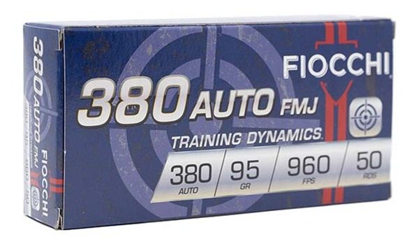 Fiocchi Ammo Pistol Shooting Dynamics Handgun Ammunition .380 ACP 95 gr. FM view 2