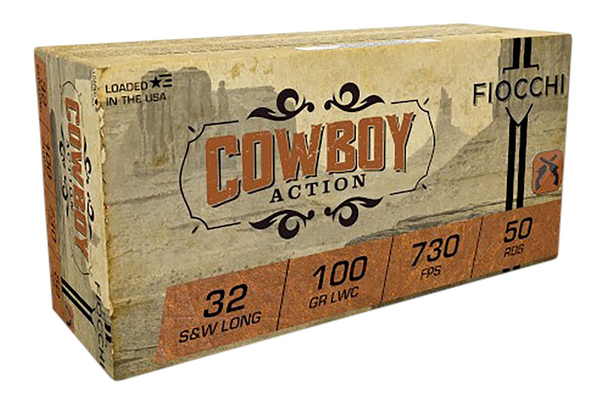 Fiocchi Ammunition 32LA Cowboy Action 32S WLong 100gr Lead Wadcutter 50 Per