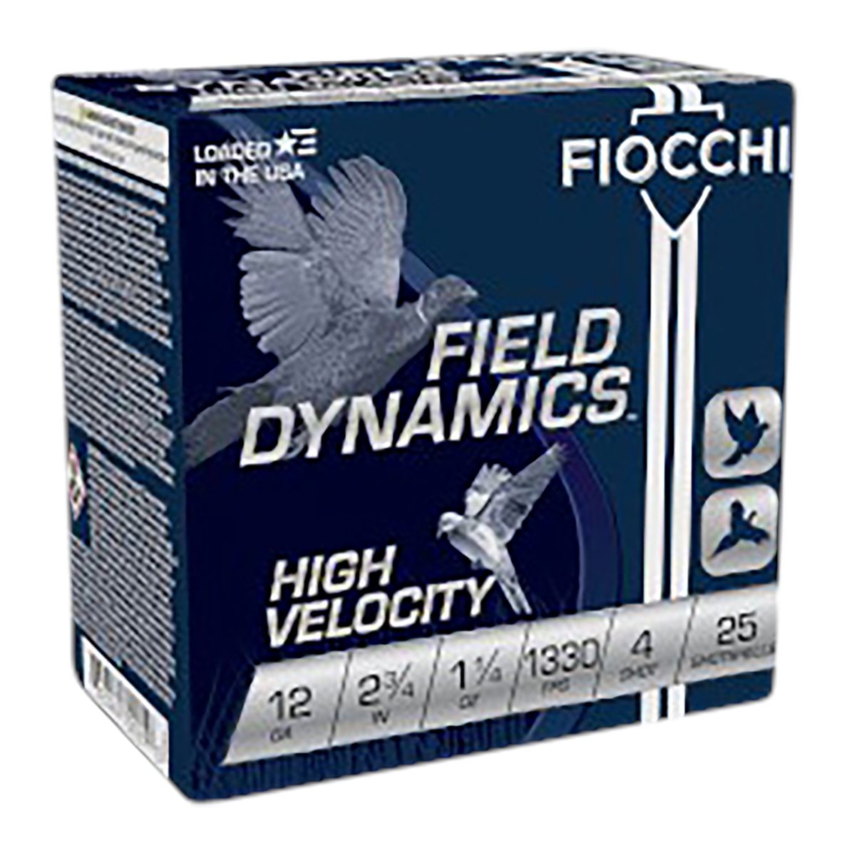Fiocchi Ammunition 12HV4 Field Dynamics High Velocity 12 Gauge 2.75in 1 1/4