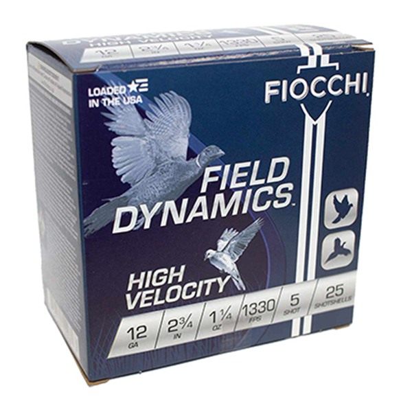 Fiocchi 12HV5 Field Dynamics High Velocity 12 Gauge 2.75in 1 1/4oz 5 Shot 2 view 2